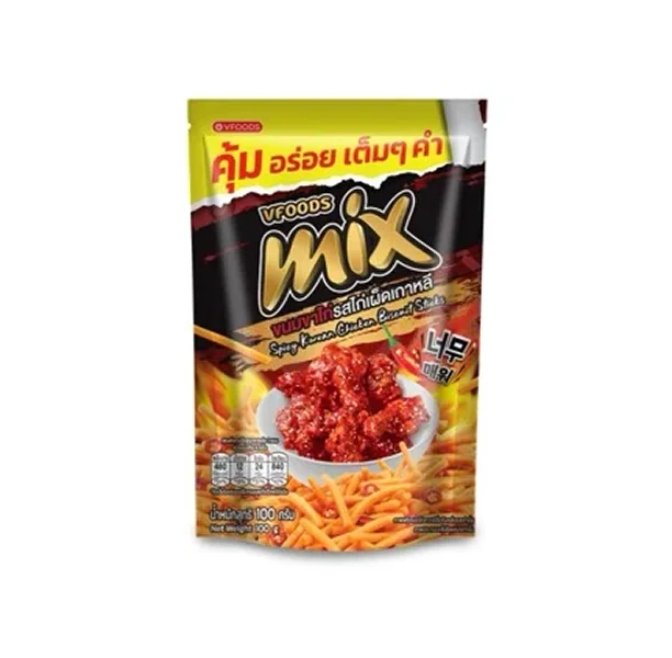 มิกซ์ขนมขาไก่รสไก่เผ็ดเกาหลี100ก.