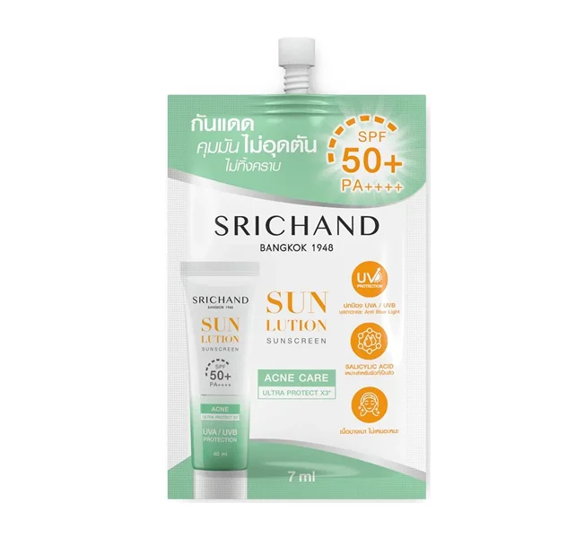 ครีมกันแดดศรีจันทร์แอคเน่แคร์SPF50+PA+++(ด) 7มล.