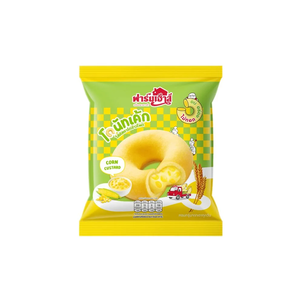 FHโดนัทเค้กไส้คัสตาร์ดข้าวโพด