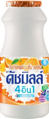 Hโยเกิร์ตพร้อมดื่มดัชมิลล์ รสส้ม 150 มล.