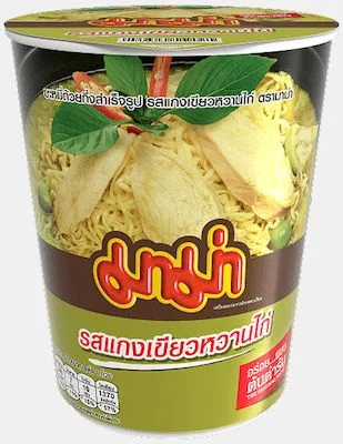 มาม่าคัพแกงเขียวหวานไก่60กรัม