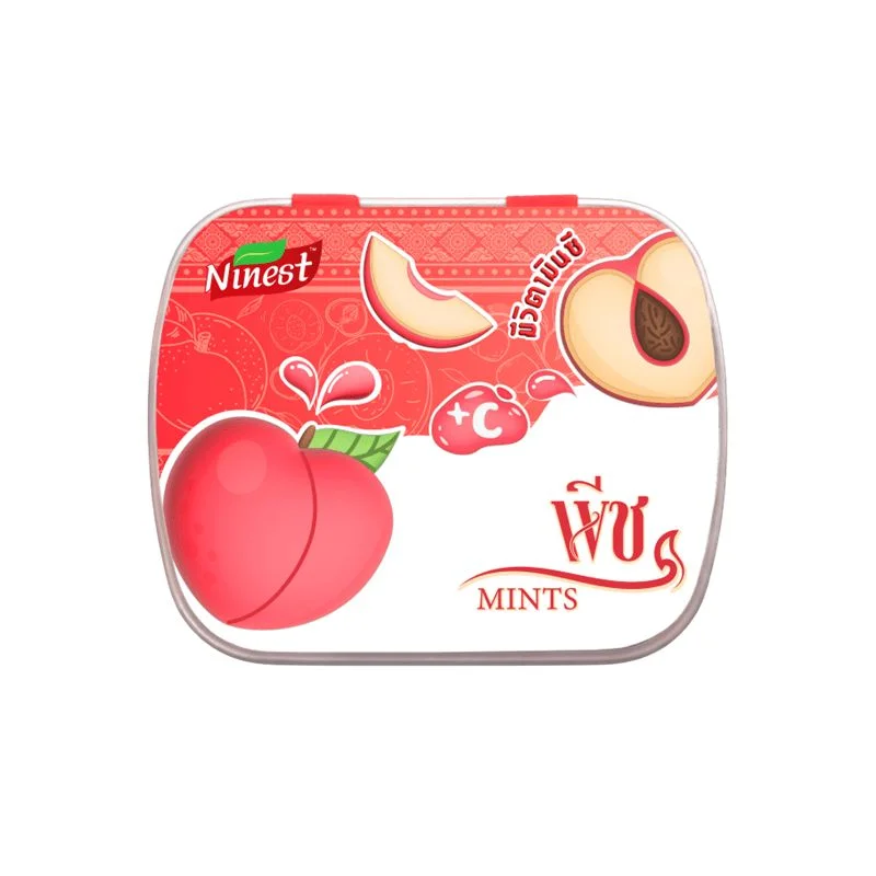 ไนน์เนสลูกอมมิ้นต์วิตซีกลิ่นพีช 14 ก. (ด.)