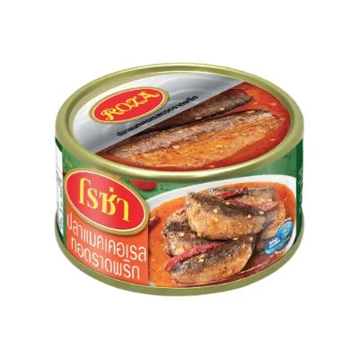 ปลาแมคเคอเรลทอดราดพริก ตราโรซ่า 150 กรัม