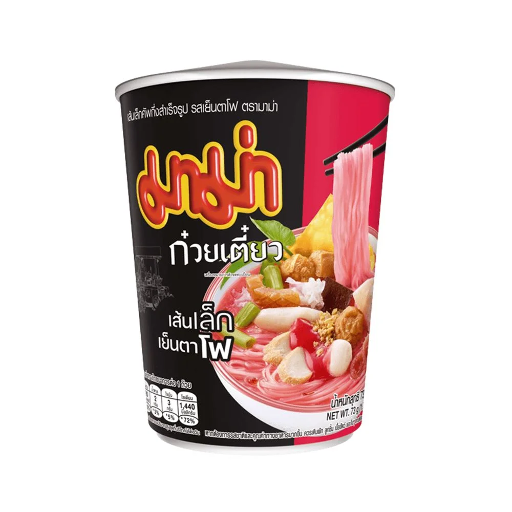 มาม่าคัพ เส้นเล็กเย็นตาโฟซอสเข้มข้น 73 กรัม F1
