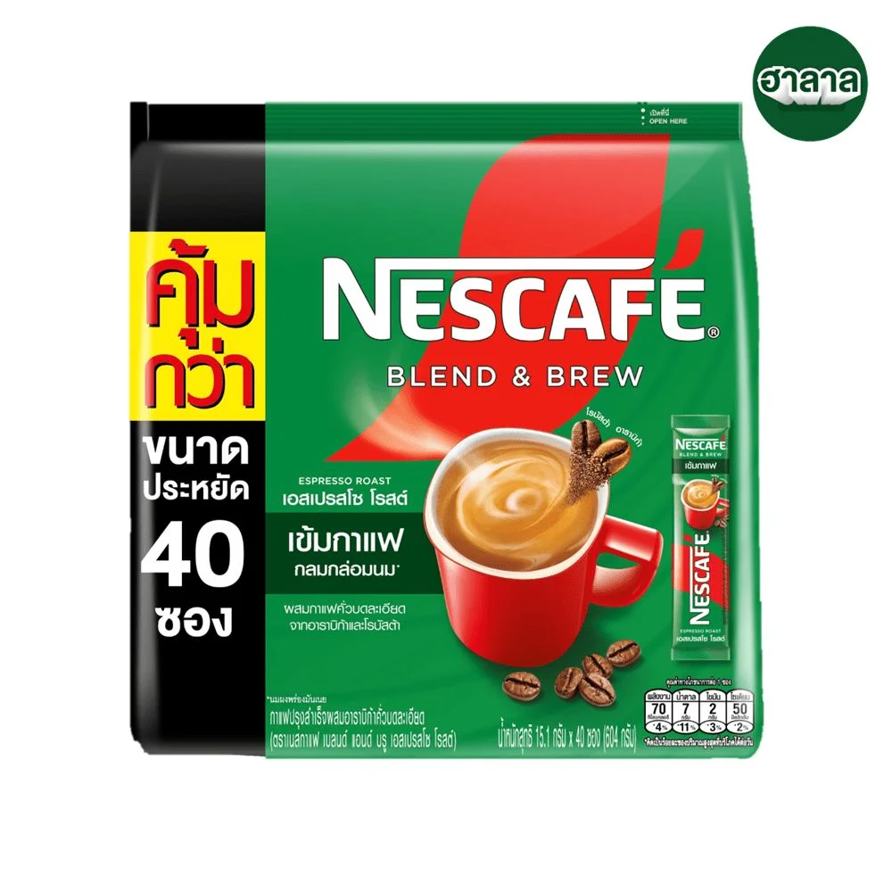 Hเนสกาแฟ3in1 เบลนด์แอนด์บรู เอสเปรสโซ่ พ.40