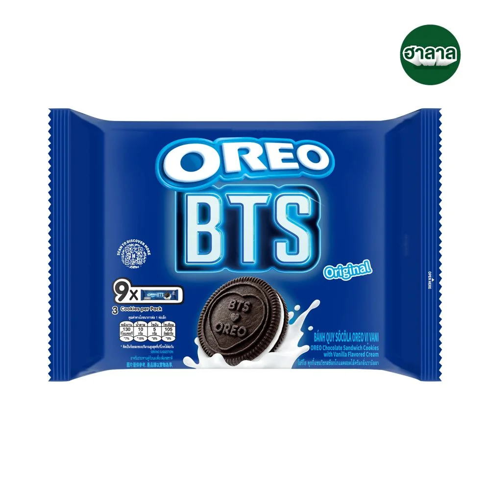 Hโอรีโอแซนวิชคุกกี้ไส้ครีมวานิลลาBTS(พ9)236.25ก.