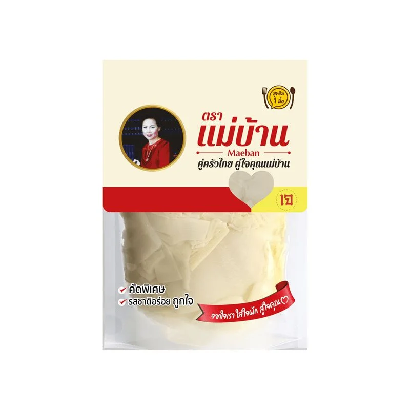หน่อไม้ดองแผ่น ตราแม่บ้าน 200 กรัม ด.