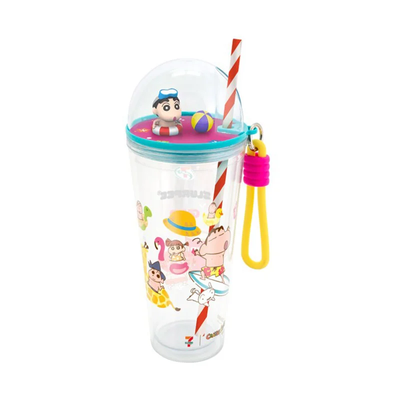 Pre-order กระบอกน้ำฝาโดม Shinchan on vacation