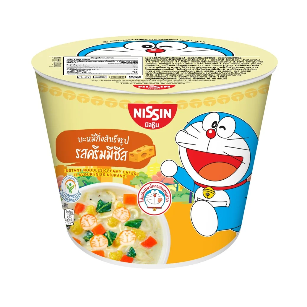 นิสชินมินิคัพโดราเอมอน รสครีมมีชีส 44 กรัม