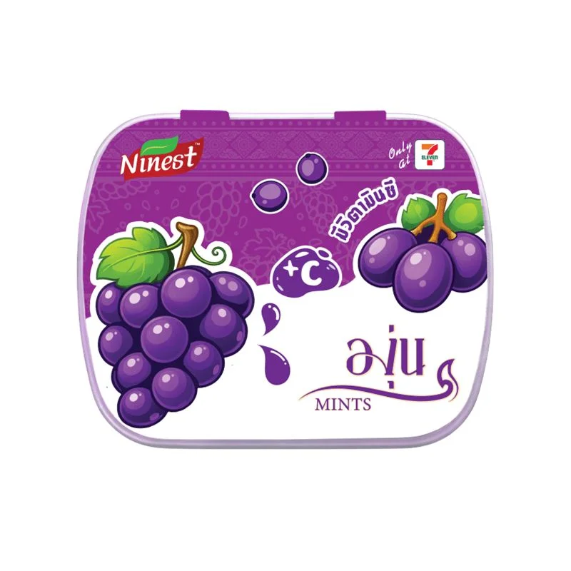@ไนน์เนสลูกอมมิ้นต์วิตซีกลิ่นองุ่น 14 ก.(ด.)