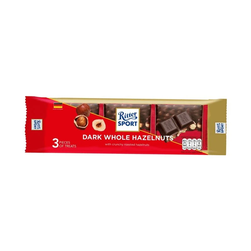 ริตเทอร์สปอร์ตช็อกโกแลตมินิดาร์คเฮเซลนัท 50 ก.
