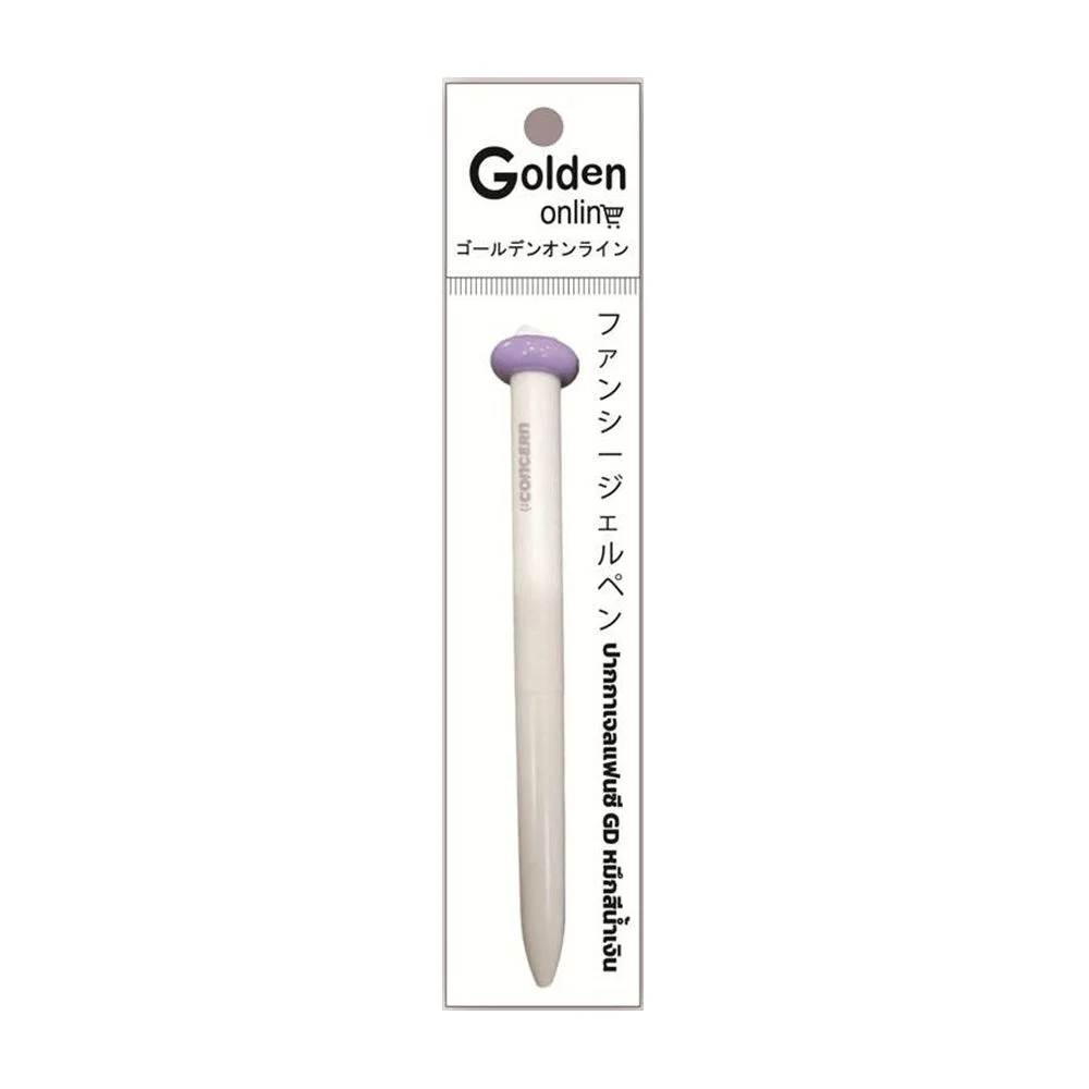 ปากกาเจลแฟนซี 0.5 มม. Ring Push Pen GD