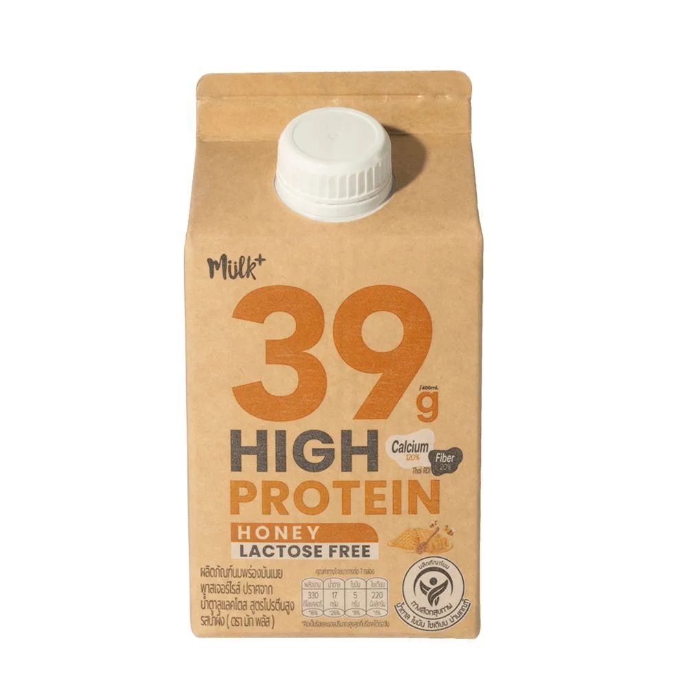 Hนมพาสฯมักพลัสแลคโตสฟรีโปรตีนสูง 400 มล รสน้ำผึ้ง
