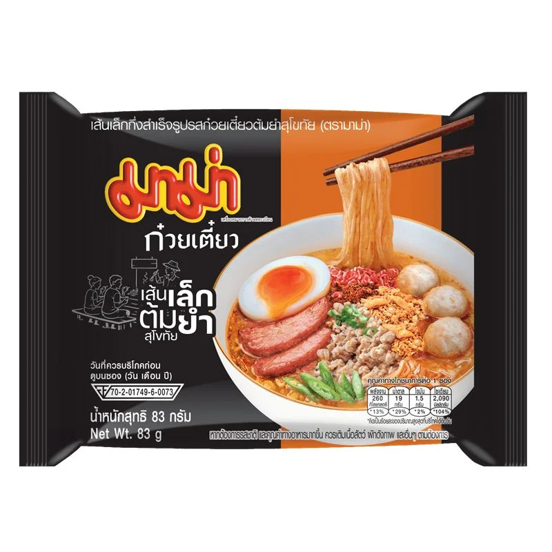 มาม่าซอง เส้นเล็กต้มยำสุโขทัย 83 กรัม