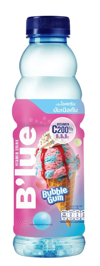 น้ำวิตามินบลูบับเบิลกัม 500 มล.