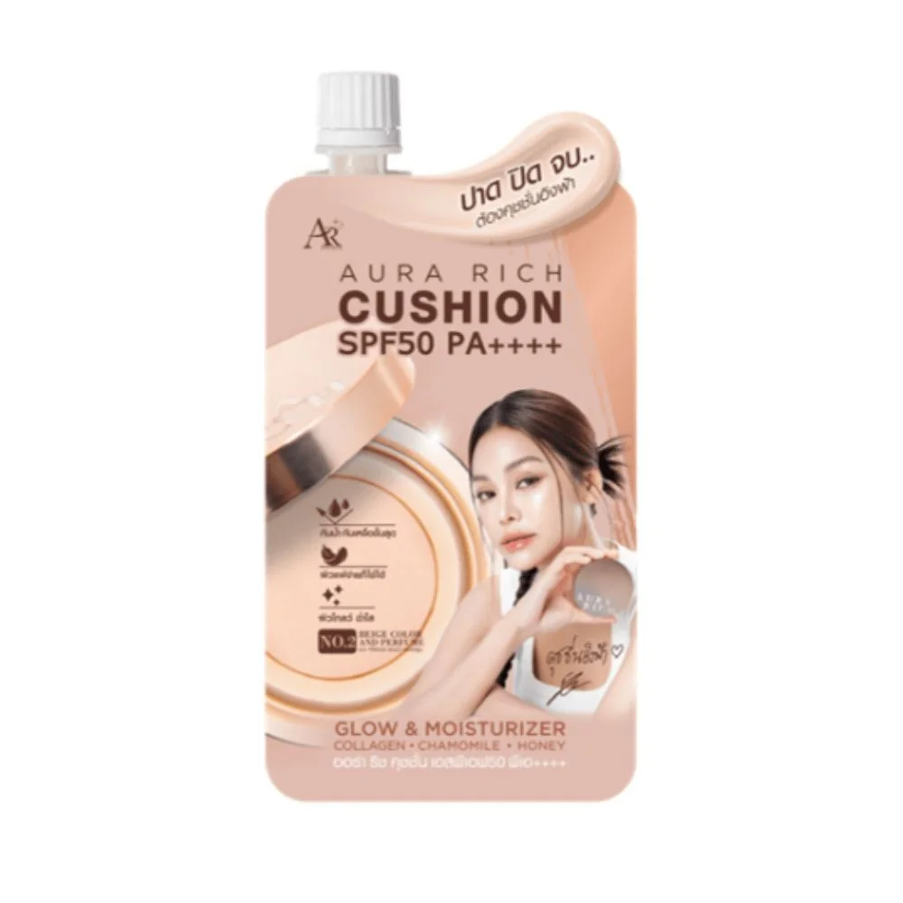 คุชชั่นออร่าริช#02Beigeคัลเลอร์แอนด์เพอร์ฟูมSPF50