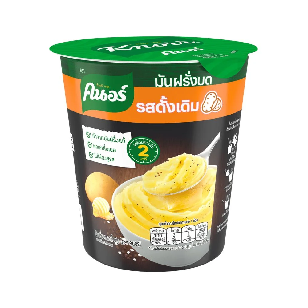 คนอร์มันฝรั่งบดถ้วย รสดั้งเดิม 26 กรัม F6