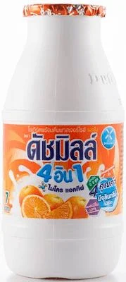 นมเปรี้ยวพาสฯดัชมิล ส้ม ขวด 100