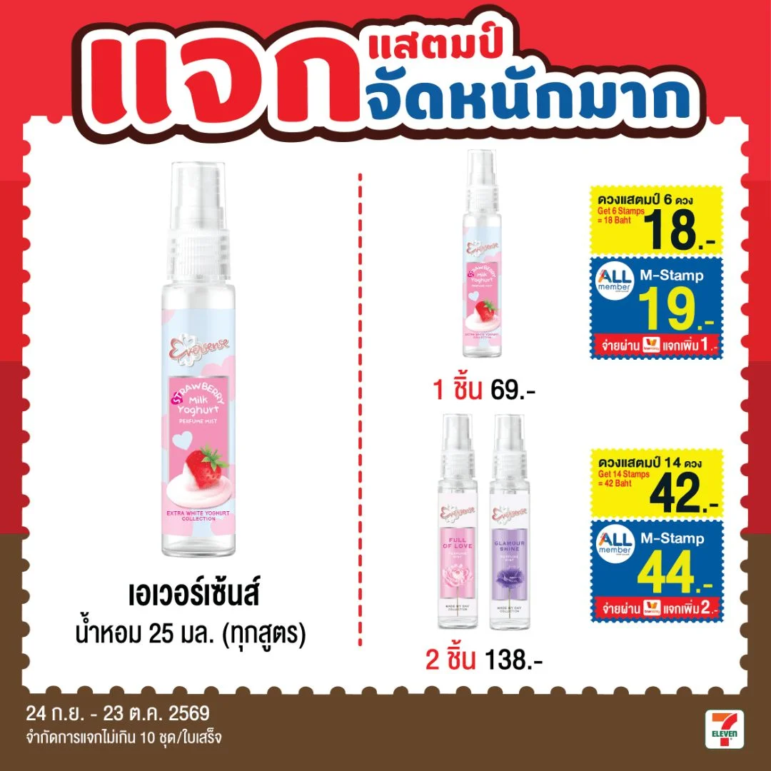 น้ำหอมเอเวอร์เซ้นส์สตรอว์เบอร์รีมิลค์โยเกิร์ต 25 มล.