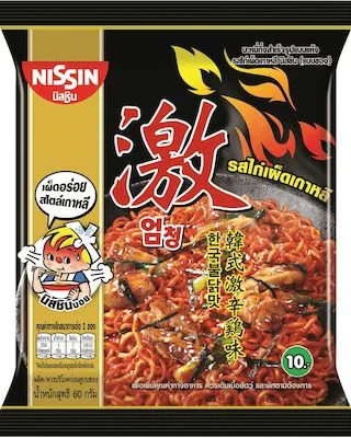 นิสชินซองพรีเมียม รสไก่เผ็ดเกาหลี 60 กรัม