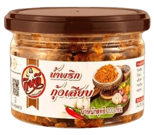 OTOP Lกินดีน้ำพริกกุ้งเสียบ 200ก.