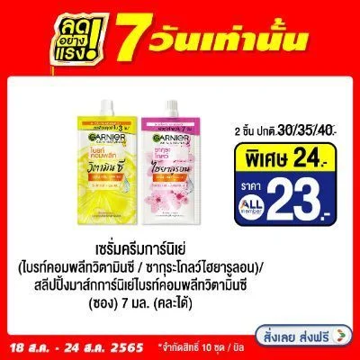 ส่วนลดการ์นิเย่ ด.