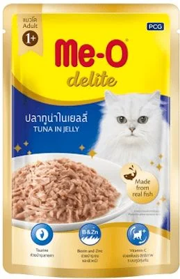 อาหารแมวเปียกมีโอ ดีไลท์รสทูน่าในเยลลี่70g(เดี่ยว)