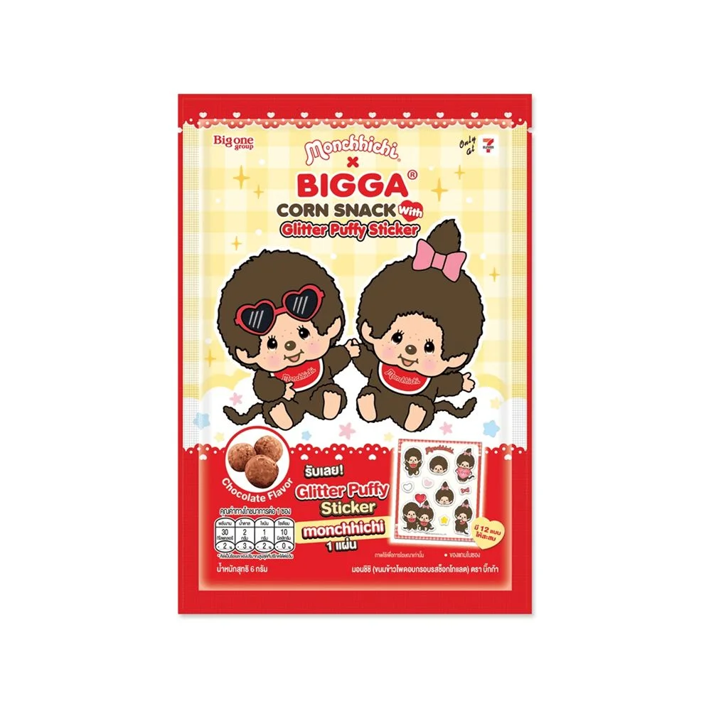 @บิ๊กก้าข้าวโพดช็อกฯมอนชิชิพัฟฟี่สติ๊กเกอร์6ก.