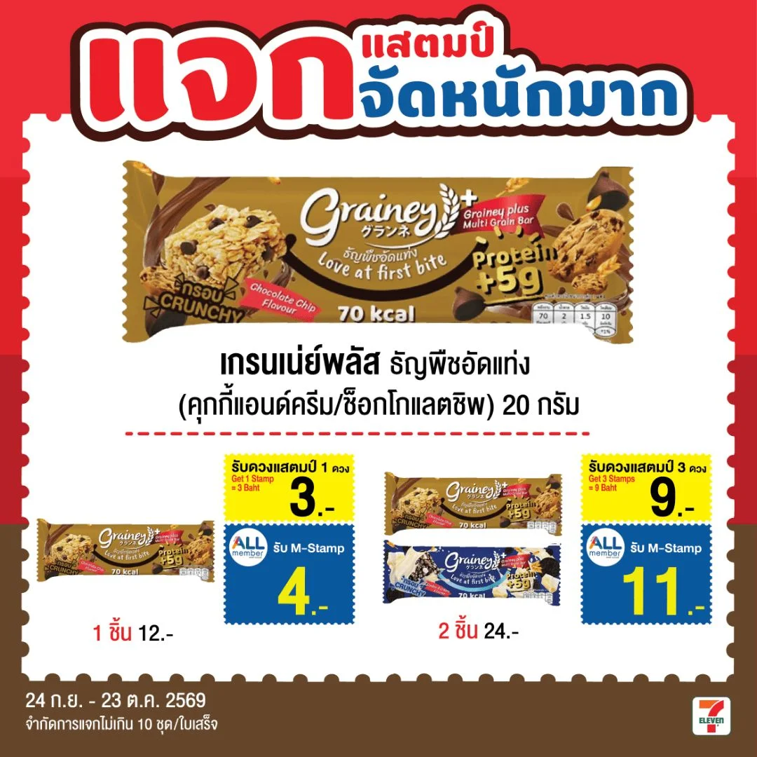 Pเกรนเน่ย์ธัญพืชแท่ง ช็อกโกแลตชิพ 20ก. เดี่ยว
