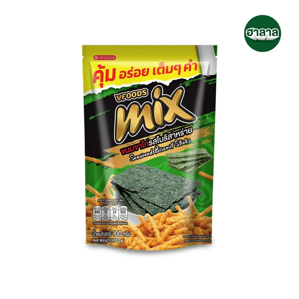 มิกซ์ขนมขาไก่รสโนริสาหร่าย100ก.