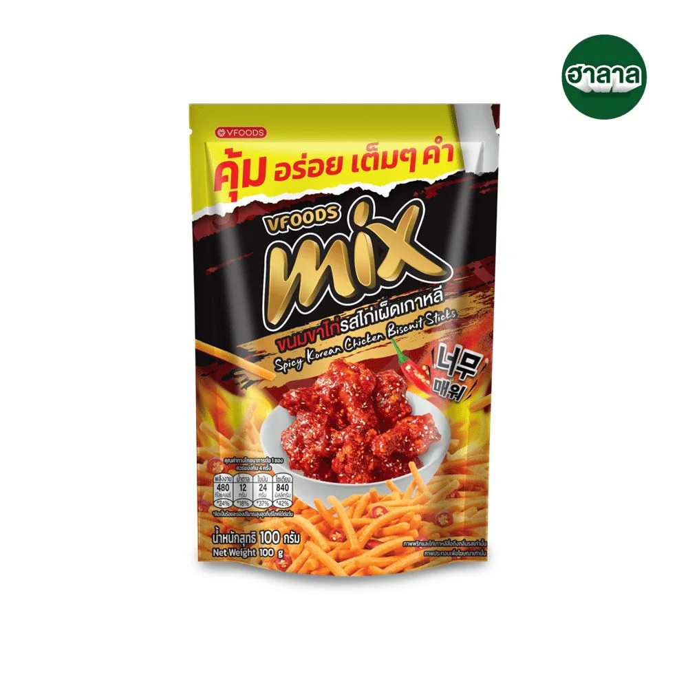 มิกซ์ขนมขาไก่รสไก่เผ็ดเกาหลี100ก.