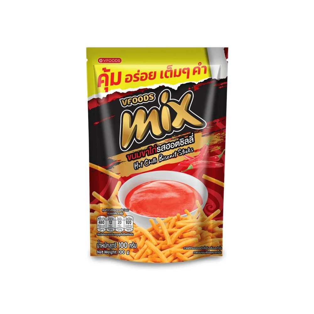 Hมิกซ์ขนมขาไก่รสฮอตชิลลี่100ก.