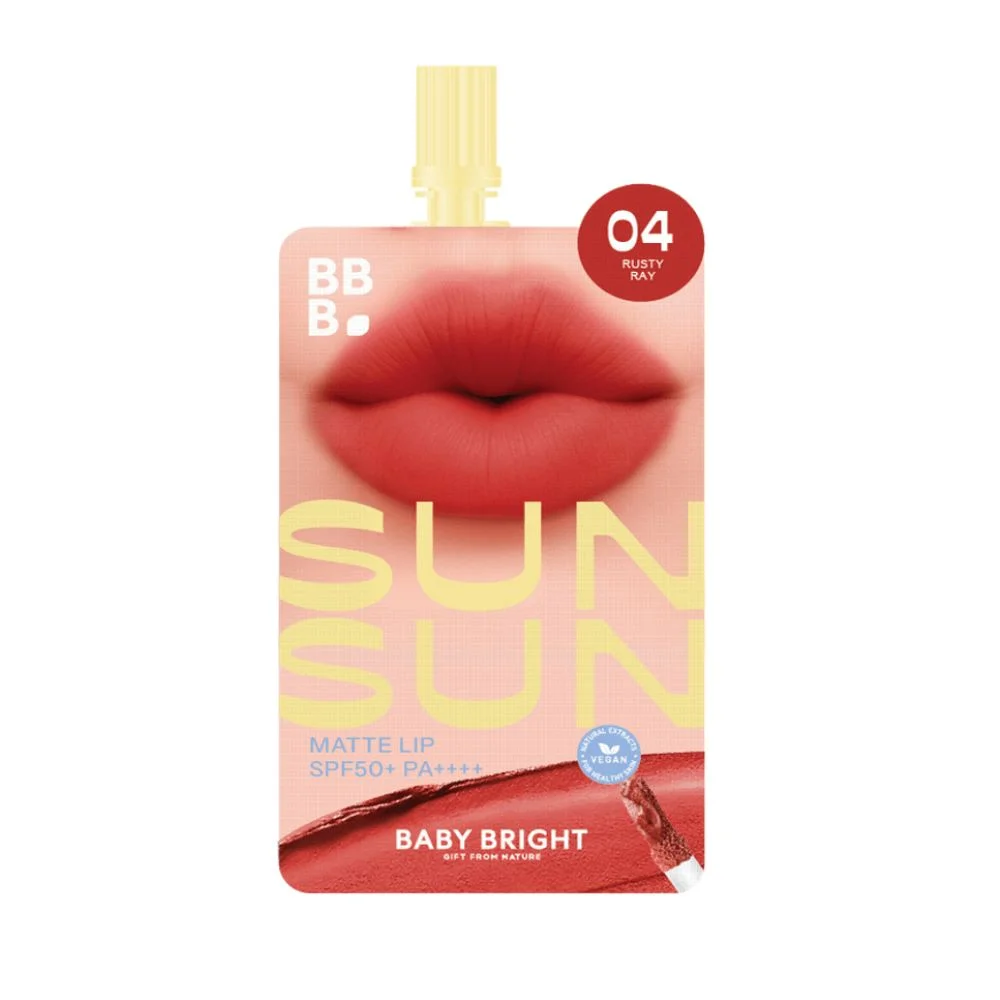 ลิปแมทท์เบบี้ไบร์ท#04RustayRayซันซันSPF50+
